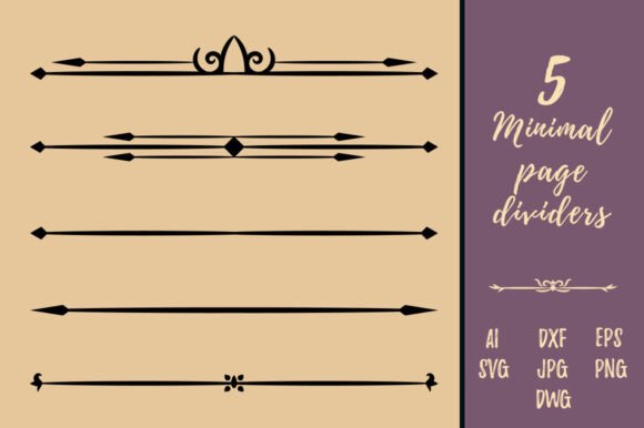 Download Decorative Minimal Page Divider Arrows - Decor Collection