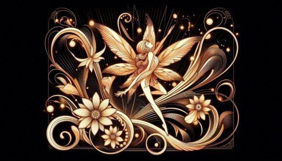 Download Art Deco Fairy, Elegant Curves and Light - Premium Resources