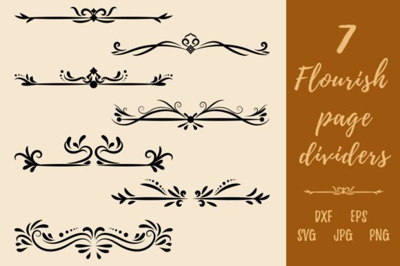 Download Decorative Vintage Flourish Page Divider - Decor Collection
