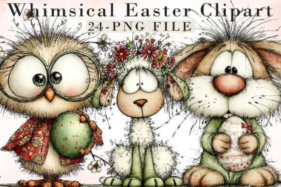Download Whimsical Easter Clipart - Easter clipart Collection