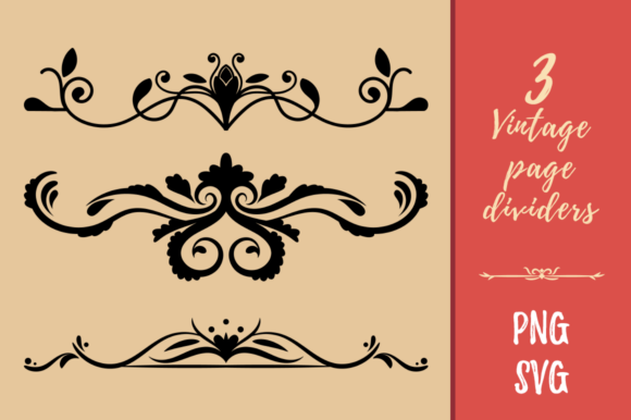 Download Decorative Vintage Flourish Page Divider - Decor Collection
