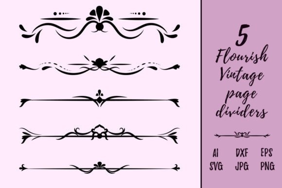 Download Decorative Vintage Flourish Page Divider - Decor Collection