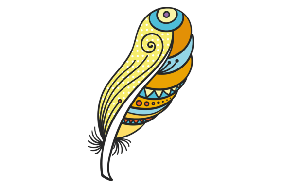 Download Color Feather. Decorativce Bird Wing Pat - Decor Collection