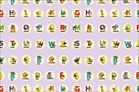 Download Uppercase Kids Alphabet for Kids Pattern - Kids pattern Collection